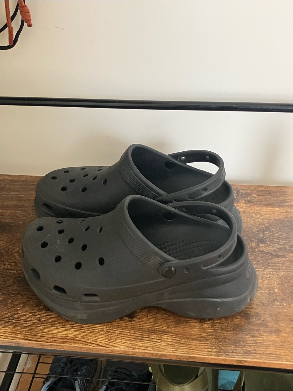 CROCS Platform Clog in Black